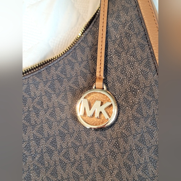 Michael Kors Lydia Large Hobo Women's Bag Brown NWOT - Picture 4 of 10